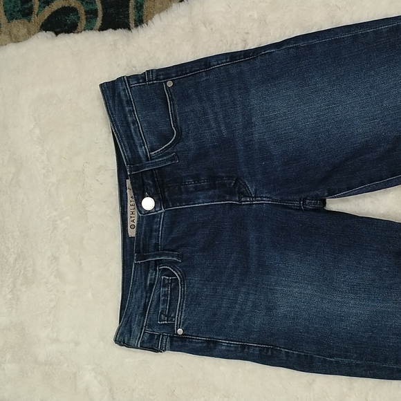 Athleta sculptek dark wash stretch skinny jeans sz 0 - Picture 7 of 10
